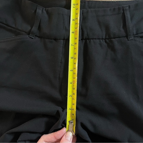 Cleo Women’s Black Stretch Dress Pants Size 6 Mid Rise Slim Tapered Workwear - Picture 5 of 10